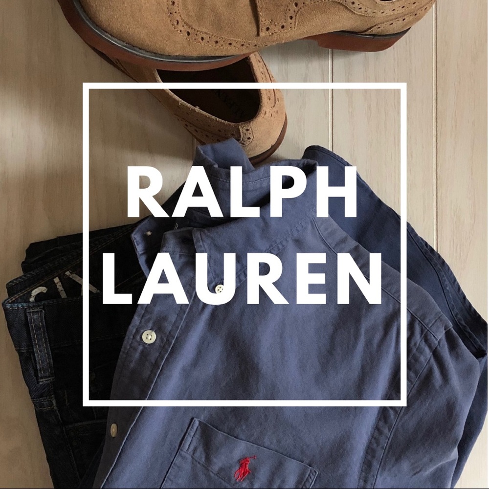 Ralph Lauren Casual Dress Shirt + Excellent + L